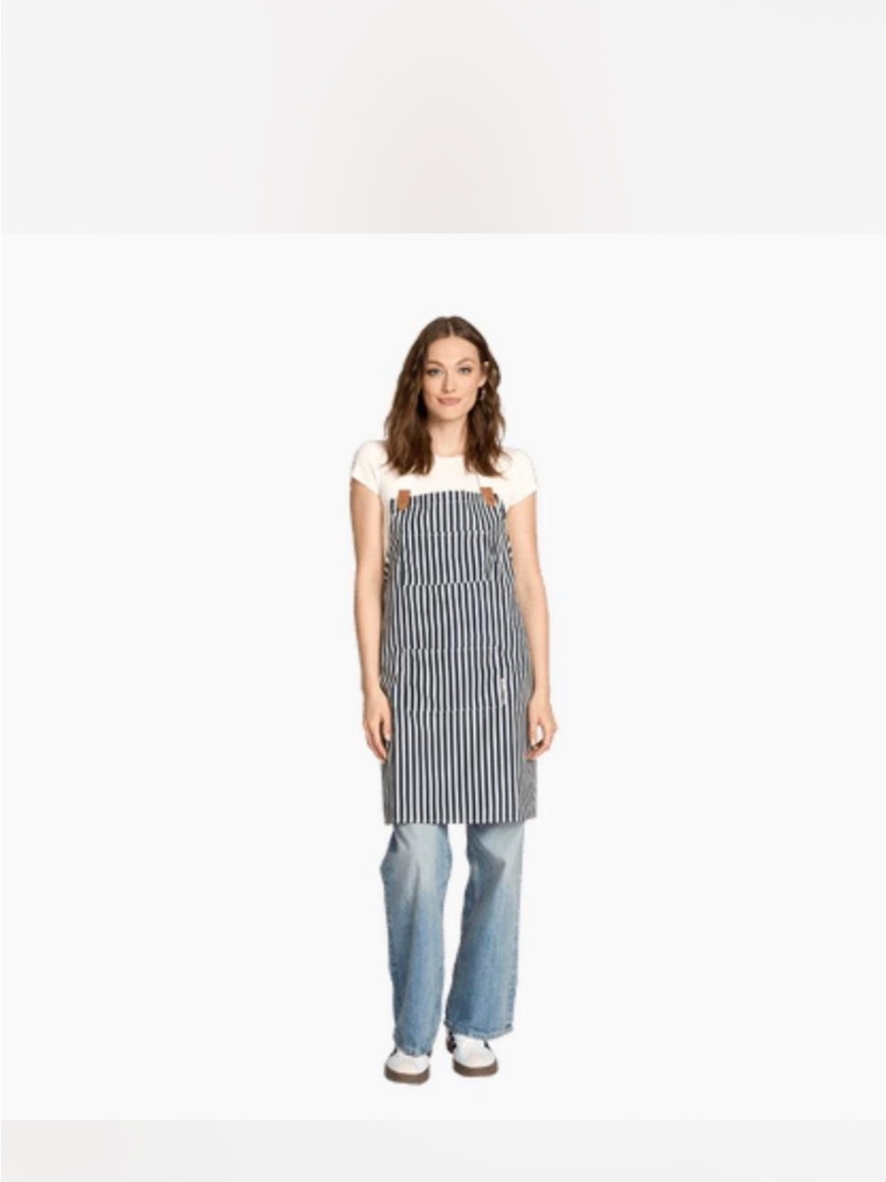 New Business & Pleasure Co. Lauren's Navy Stripe Apron